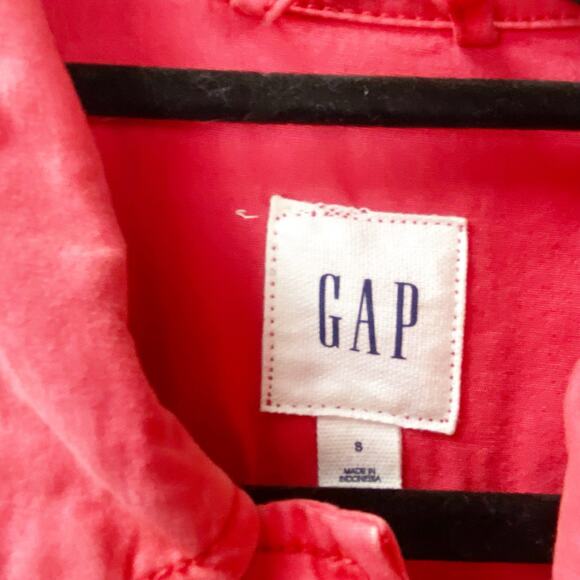 2/$30 Gap 8 Womens Coral Cinched Waist Outdoor Spring Utility Cargo Jacket - Picture 5 of 9